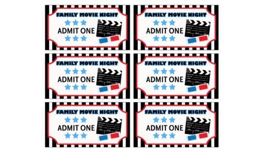 Mynds Brand Printed Movie Tickets