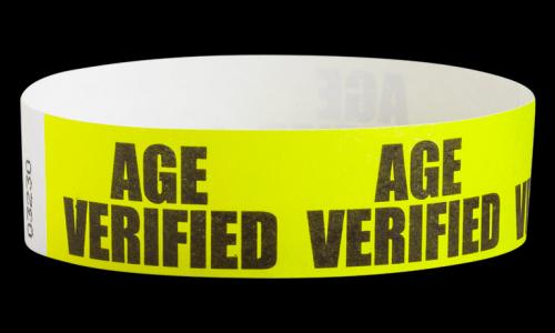 Sequential Barcoded Tyvek Wristbands